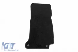 Textile floor mats by Rigum suitable for Mercedes E class W213 after 2016, A Design GT coupe with 4 doors after 2019, set of 4 pieces, black-image-6245966