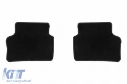 Textile floor mats by Rigum suitable for Mercedes E class W213 after 2016, A Design GT coupe with 4 doors after 2019, set of 4 pieces, black-image-6245967