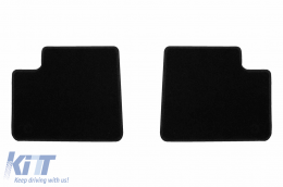 Textile floor mats by Rigum suitable for Mercedes GL X166 2012-2015, set of 4 pieces, black-image-6245974