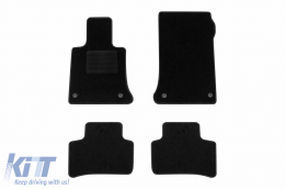 Textile floor mats by Rigum suitable for Mercedes GLK X204 2008-2015, set of 4 pieces, black - ABFMM6023034