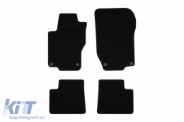 Textile floor mats by Rigum suitable for Mercedes GL X164 2006-2012, set of 4 pieces, black - ABFMM6023035