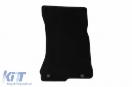 Textile floor mats by Rigum suitable for Mercedes S class W221 2005-2013 short wheelbase, set of 4 pieces, black-image-6246008