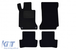 Textile floor mats by Rigum suitable for Mercedes C class W204 2007-2014, set of 4 pieces, black - ABFMM6023148
