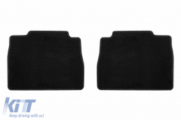 Textile floor mats by Rigum suitable for Mercedes GLE, GLE Phev W167 after 2019, set of 4 pieces, black-image-6247428