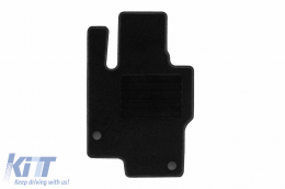 Textile floor mats by Rigum suitable for Mercedes GLS, GLS Phev X167 after 2019, set of 4 pieces, black-image-6247440