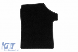 Textile floor mats by Rigum suitable for Mercedes EQV after 2021, set of 4 pieces, black-image-6247454