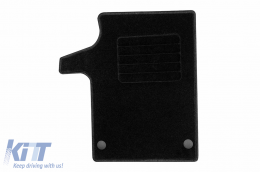 Textile floor mats by Rigum suitable for Mercedes EQV after 2021, set of 4 pieces, black-image-6247455