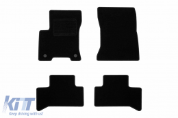 Textile floor mats by Rigum suitable for Mercedes EQA after 2022, set of 4 pieces, black - ABFMM6023270
