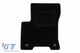 Textile floor mats by Rigum suitable for Mercedes EQA after 2022, set of 4 pieces, black-image-6247546