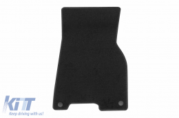Textile floor mats by Rigum suitable for Mercedes EQE after 2022, set of 4 pieces, black-image-6247554