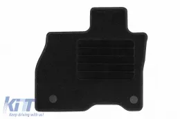 Textile floor mats by Rigum suitable for Nissan Leaf after 2017, set of 4 pieces, black-image-6246109