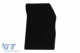 Textile floor mats by Rigum suitable for Nissan Micra 2010-2013, set of 4 pieces, black-image-6246131