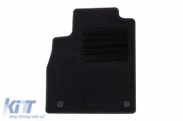 Textile floor mats by Rigum suitable for Nissan Micra after 2017, set of 4 pieces, black-image-6246137