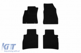 Textile floor mats by Rigum suitable for Nissan Pulsar after 2014, set of 4 pieces, black - ABFMN6023064