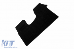 Textile floor mats by Rigum suitable for Nissan Primastar 2002-2016 2/3m, set of 4 pieces, black-image-6246332