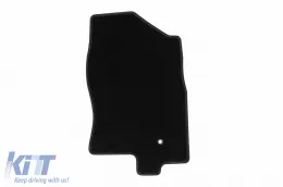 Textile floor mats by Rigum suitable for Nissan Navara 2010-2016, set of 4 pieces, black-image-6246481