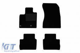 Textile floor mats by Rigum suitable for Nissan Qashqai after 2021, set of 4 pieces, black - ABFMN6023237