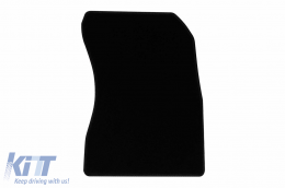 Textile floor mats by Rigum suitable for Nissan Qashqai after 2021, set of 4 pieces, black-image-6247337
