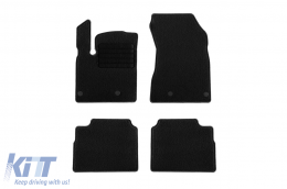 Textile floor mats by Rigum suitable for Nissan X-Trail MHEV after 2023, set of 4 pieces, black - ABFMN6023288
