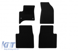 Textile floor mats by Rigum suitable for Opel Frontera Hybrid, Citroen C3 Aircross Hybrid after 2024, set of 4 pieces, black - ABFMO6022716