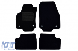 Textile floor mats by Rigum suitable for Opel Astra H 2004-2010, set of 4 pieces, black - ABFMO6022762