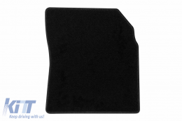 Textile floor mats by Rigum suitable for Opel Combo 5m L1 after 2018, set of 4 pieces, black-image-6244252