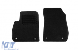 Textile floor mats by Rigum suitable for Opel Zafira C 2011-2019 with 7 seats, set of 5 pieces, black-image-6246352