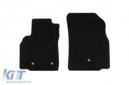 Textile floor mats by Rigum suitable for Opel Karl 2015-2019, set of 4 pieces, black-image-6248110