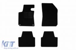 Textile floor mats by Rigum suitable for Peugeot 308 SW 2014-2021, set of 4 pieces, black - ABFMP6022768