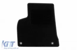 Textile floor mats by Rigum suitable for Peugeot 5008 2010-2017, set of 4 pieces, black-image-6246449