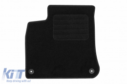 Textile floor mats by Rigum suitable for Porsche Cayenne after 2018, set of 4 pieces, black-image-6247223