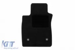 Textile floor mats by Rigum suitable for Renault Clio 2012-2019, set of 4 pieces, black-image-6244289