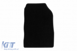 Textile floor mats by Rigum suitable for Renault Clio 2012-2019, set of 4 pieces, black-image-6244290
