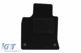 Textile floor mats by Rigum suitable for Renault Clio after 2019, set of 4 pieces, black-image-6244296