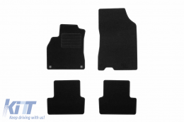 Textile floor mats by Rigum suitable for Renault Fluence 2010-2015, set of 4 pieces, black - ABFMR6023120