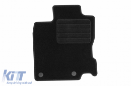 Textile floor mats by Rigum suitable for Renault Kadjar after 2015, set of 4 pieces, black-image-6246567