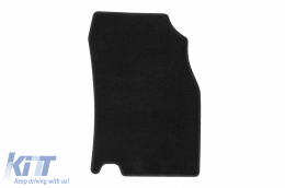 Textile floor mats by Rigum suitable for Renault Kadjar after 2015, set of 4 pieces, black-image-6246568