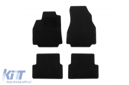 Textile floor mats by Rigum suitable for Renault Megane 2002-2009, set of 4 pieces, black - ABFMR6023125