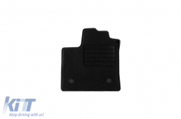 Textile floor mats by Rigum suitable for Renault Express Van after 2021, with 2 seats, set of 2 pieces, black-image-6247278