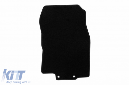 Textile floor mats by Rigum suitable for Renault Koleos after 2017, set of 4 pieces, black-image-6247534