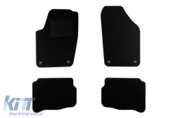 Textile floor mats by Rigum suitable for Seat Cordoba 2003-2009, set of 4 pieces, black - ABFMS6023141