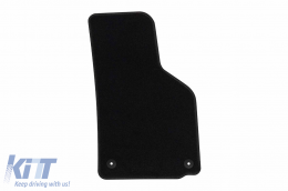 Textile floor mats by Rigum suitable for Seat Leon 2006-2009, set of 4 pieces, black-image-6246720