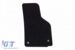 Textile floor mats by Rigum suitable for Seat Leon 2009-2013, set of 4 pieces, black-image-6248038