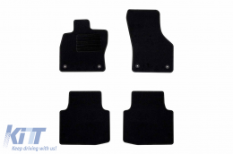 Textile floor mats by Rigum suitable for Skoda Superb after 2015, set of 4 pieces, black - ABFMS6022784