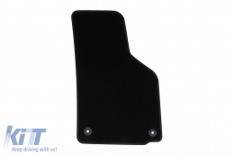 Textile floor mats by Rigum suitable for Skoda Octavia 2005-2013, set of 4 pieces with round fixing holes, black-image-6244468