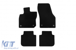 Textile floor mats by Rigum suitable for Skoda Kodiaq after 2024, set of 4 pieces, black - ABFMS6023322