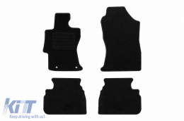 Textile floor mats by Rigum suitable for Subaru Impreza after 2018, set of 4 pieces, black - ABFMS6023157