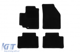 Textile floor mats by Rigum suitable for Suzuki Alto after 2010, set of 4 pieces, black - ABFMS6023160
