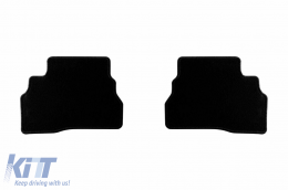 Textile floor mats by Rigum suitable for Suzuki Jimny after 2021 automatic transmission with 5 seats, set of 4 pieces, black-image-6247345