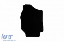 Textile floor mats by Rigum suitable for Suzuki Jimny after 2021 manual transmission with 5 seats, set of 4 pieces, black-image-6247357